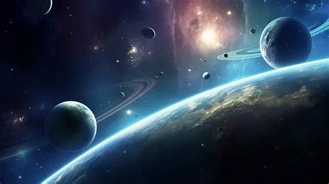 Fundo Visão Do Espaço Sideral Com Todos Os Planetas Fundo Bela Imagem