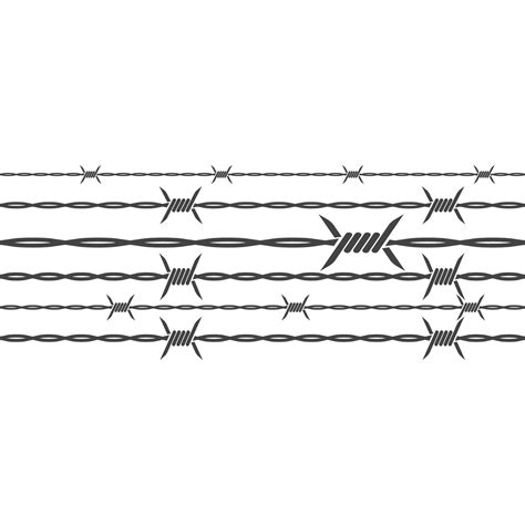 barbed wire vector illustration 17376198 Vector Art at Vecteezy