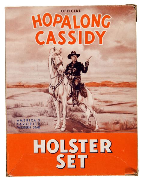 Hake S Hopalong Cassidy Holster Set Boxed Set With Hopalong Cassidy Buck N Bronc Cap Guns