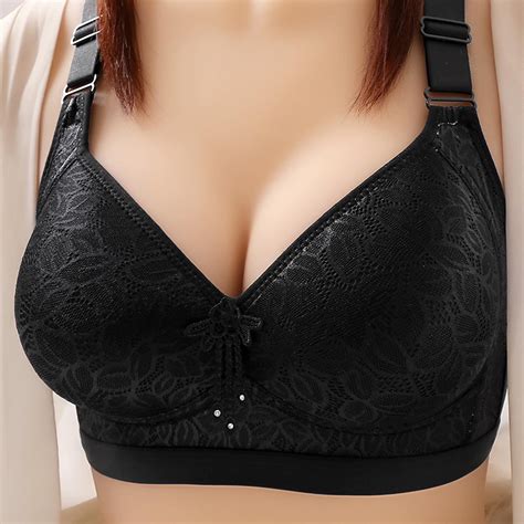 Munlar Push Up Womens Bras No Wire Plus Size Adjustable Strap