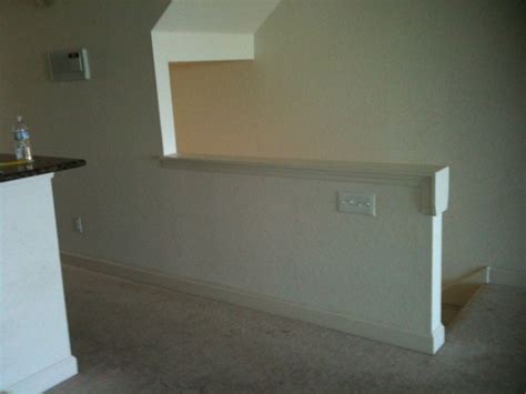 Replace Half Wall With Railing Wall Design Ideas