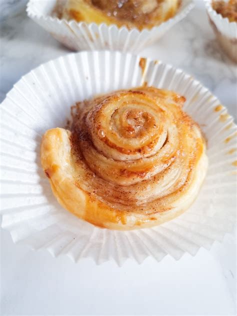 Zimtschnecken mit Blätterteig naschenmitdererdbeerqueen de