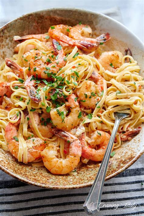 Garlic Butter Shrimp Pasta Craving Tasty