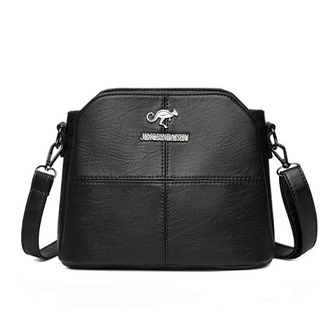 Oude Tang Mode Hand Tassen Voor Vrouwen Pu Leer Totes Bag Crossbody Tas