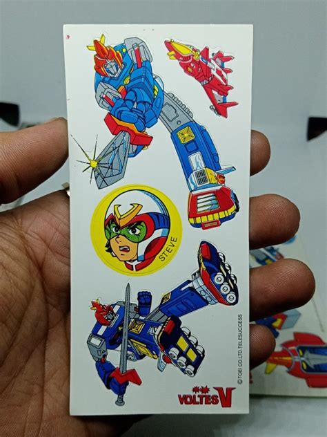 Vintage Voltes V Sticker Set 4pcs Hobbies And Toys Memorabilia