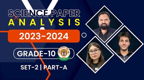 Cbse Science Paper Analysis Class 10 Set 2 Part A 2023 2024 Exam Cbse Youtube