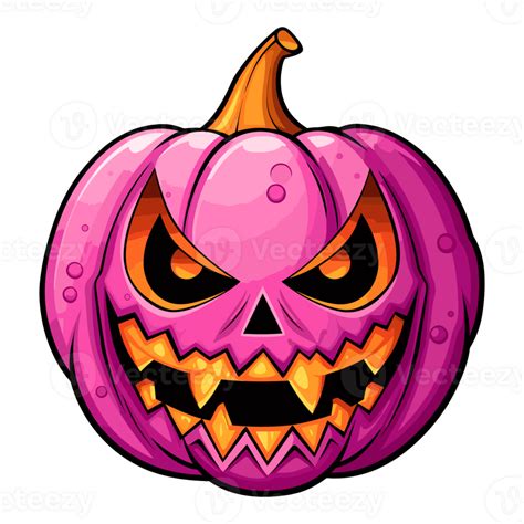 Halloween Pink Pumpkin Clipart, Monster Pink Pumpkin Jack O Lantern ...