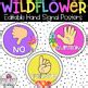 Wildflower Watercolor Class Decor Editable Hand Signal Posters Tpt