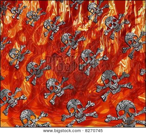 Flaming Skull Image & Photo (Free Trial) | Bigstock