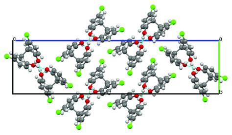 Unit Cell Viewed Along The A Axis Showing The Arrangement Of