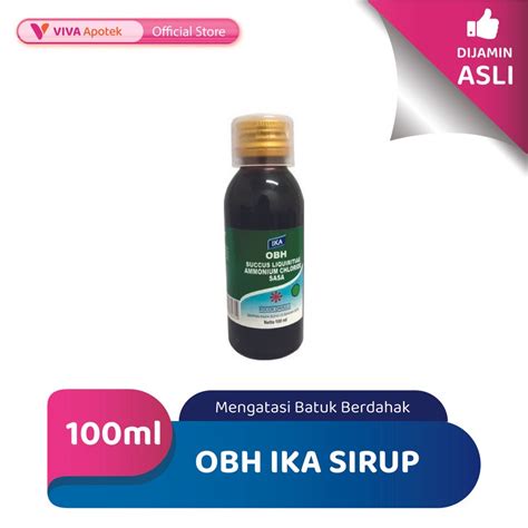 Jual Obh Ika Sirup Untuk Mengatasi Batuk Berdahak Ml Shopee