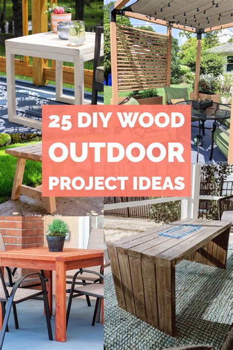 25 DIY Wood Outdoor Furniture Project Ideas - ToolBox Divas