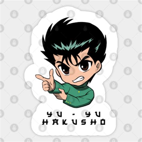 Yu Yu Hakusho Yusuke Urameshi Yu Yu Hakusho Sticker Teepublic