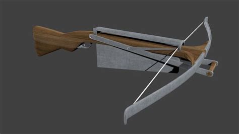 3d Model Crossbow Vr Ar Low Poly Cgtrader