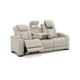 Signature Design By Ashley Strikefirst Gray Power Reclining Sofa With