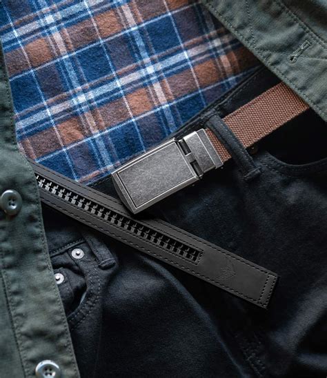 Brown Canvas Belt | Brown Web Belt | Belts For Men | Ratchet Belt ...