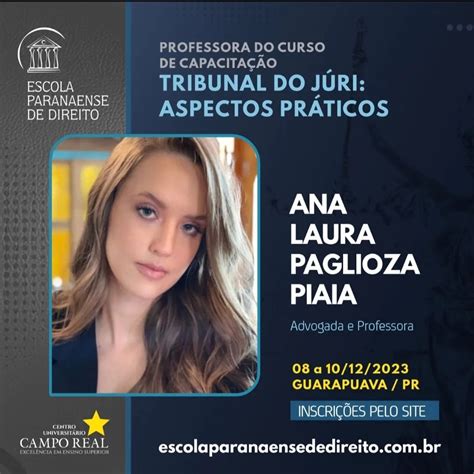 Curso Tribunal Do Júri Aspectos Práticos Centro Universitário Campo