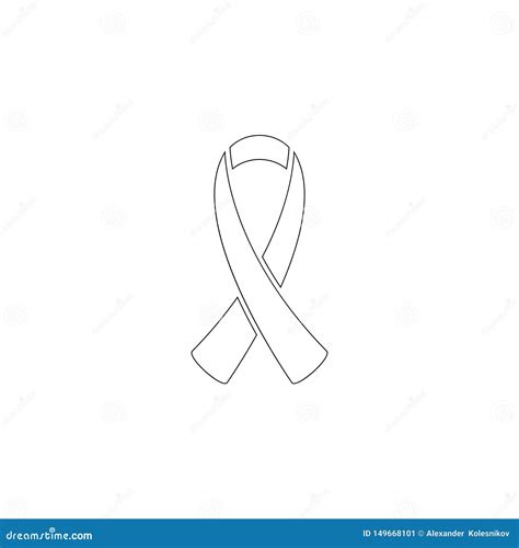 Breast Cancer Awareness Ribbon Flat Vector Icon Stock Vector Illustration Of Cancer