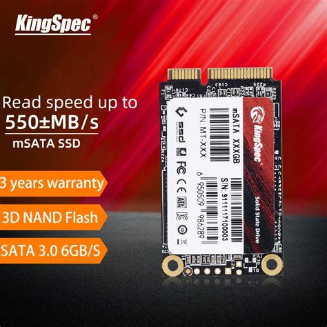 Kingspec Solid State Drive Ssd Msata Mini Sata Disco R Gido Para Dell