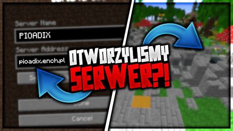 OTWORZYLIŚMY NASZ SERWER w MINECRAFT niesamowite YouTube