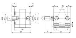 Cilindro Compacto Magnetico Serie Rosca Vastago Hembra Doble Efecto