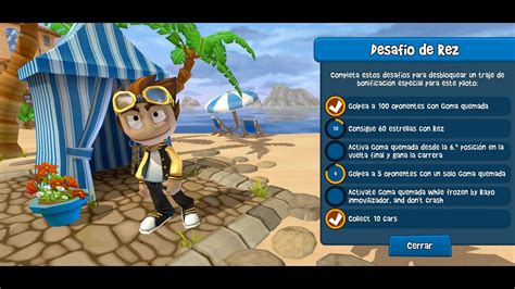 BEACH BUGGY RACING 2 MISIONES DE PERSONAJES Y TRAJES DESBLOQUEABLES