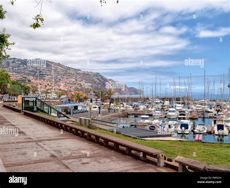 View Of The Yacht Port In Funchal Madeira Portugal Stock Photo Alamy