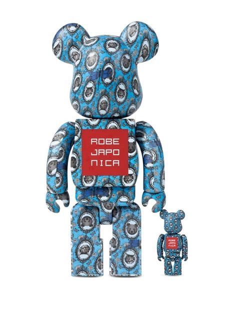 Medicom Toy X Robe Japonica Be Rbrick And Figure Set Blue