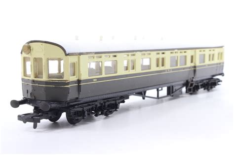 Dapol E Gwr Auto Trailer In Chocolate And Cream