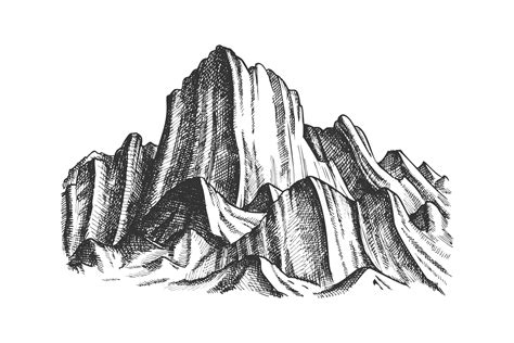 Rocky Mountain Clip Art Black And White