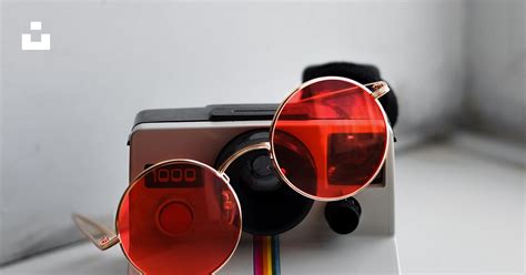 Gold Framed Red Hippie Sunglasses Photo Free Retro Image On Unsplash