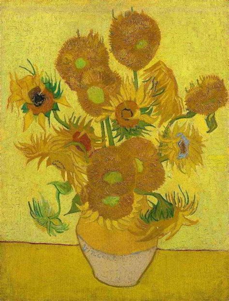 Girassóis de Vincent Van Gogh Nossa Historia