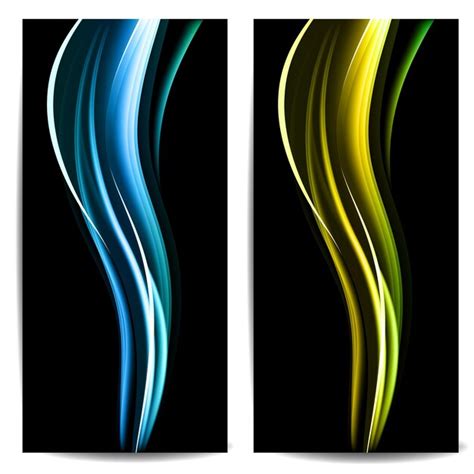 Premium Vector Abstract Colored Wave On Background