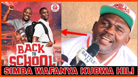 Simba Wafanya Kubwa Kuliko Yote Back To School Albeto Simba Afafanua