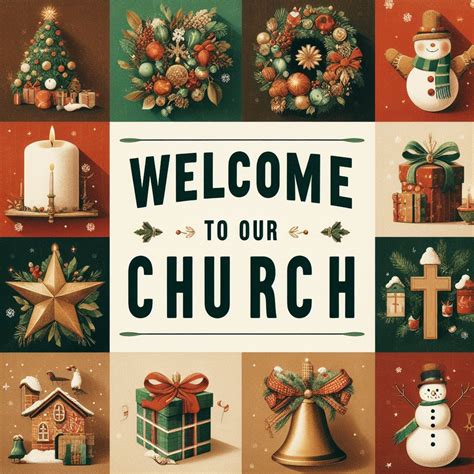 Christmas welcome for church