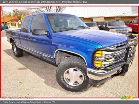 1997 Chevrolet Ck K1500 Silverado Extended Cab 4x4 In Bright Blue