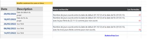 Calculer Le Nombre De Jours Ouvrés Entre Deux Dates Avec Jours Fériés