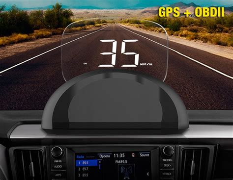 Wyświetlacz projektor Led LCD HUD OBD2 GPS C700S