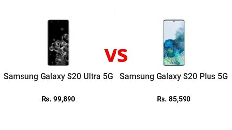 Samsung Galaxy S20 Ultra Vs Samsung Galaxy S20 Plus Full Comparison