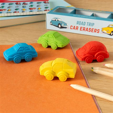 ﻿car Erasers Set Of 4 Road Trip ﻿rex London