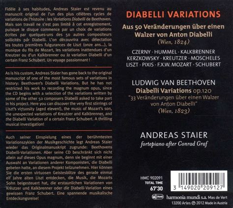 Ludwig Van Beethoven Diabelli Variationen Op 120 Cd Jpc