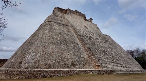 The Famous Pyramid Of The Magician In Uxmal, Yucatan