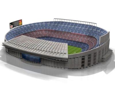 3d model camp nou stadium