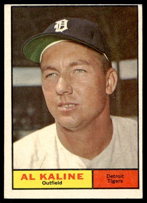 1961 TOPPS AL KALINE BASEBALL CARD 66639 Auctionninja