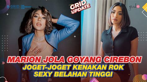 Aksi Menggoda Marion Jola Saat Joget Joget Kenakan Dress Seksi Dengan