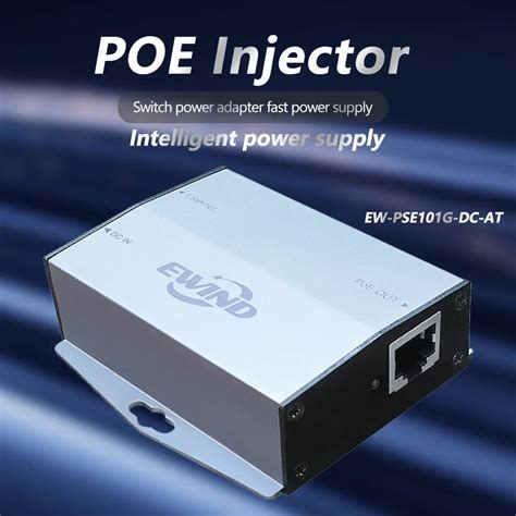 Gigabit POE Injektor 10 100 1000 Mbit S Kompatibel Mit IEEE802 3af At