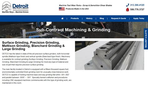 Detroit Edge Tool Co Cnc Machining Companies