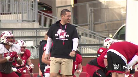 New Badgers Football Coach Luke Fickell Working To Get Team Ready