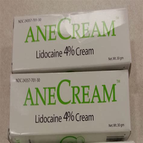 Anecream 4% Topical Anesthetic Cream 30 Gm.Authorized vendor