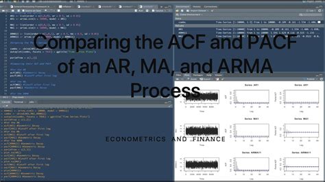 Comparing The ACF And PACF Of An AR MA And ARMA Process In R YouTube